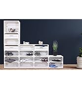 Schuhregal mit 17 Ebenen Schuhschrank, Schuhaufbewahrung, Schuhorganizer, für bis zu 34 Paar Schu...