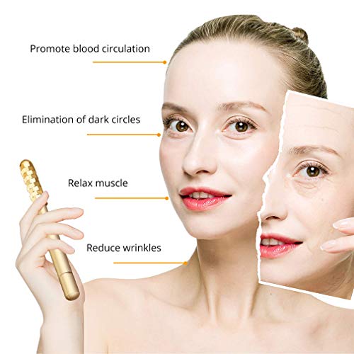 Yuirshion Facial Masajeador,Rodillo de Masaje Facial y Corporal,Masajeador Facial de Ojos y de Cuello,Anti Aging Belleza… - Imagen 3
