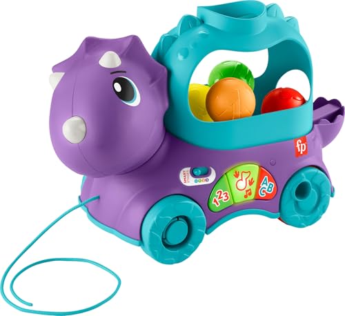 Fisher Price Poppin Triceratops : premier dinosaure d'éveil premier âge