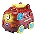 VTech Tut Tut Baby Flitzer - Feuerwehr aus bio-basiertem Kunststoff – Spielzeugauto mit Musik, aufleuchtender Taste, spannenden Sätzen und Geräuschen – Für Kinder von 1-5 Jahren