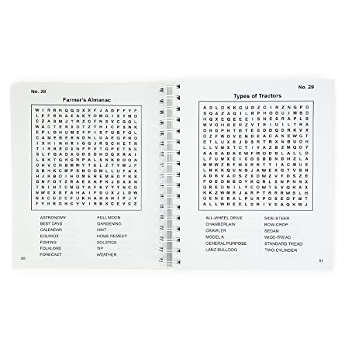 John Deere Word Search, Multi-Level Spiral-Bound Puzzle Book Including More Than 250 Farm, Tractor, And Animal Puzzles (Part Of The Brain Busters Puzzle Collection) #TOP2