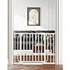 29″-40″ Baby Gate for Stairs, Auto Close Stroller Friendly Dog Gate Indoor for Doorways, Pressure Mounted Baby Gate, Easy Walk Through Gate for Children & Pets, White