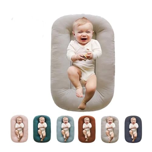 Image of oliwex Baby Lounger,Baby Lounge for Newborn,Infant Lounger for 0-12Months (British Apricot)