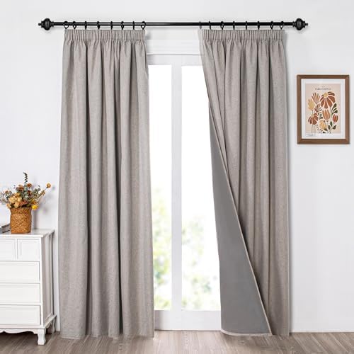 ZYANBIN Verdunklungsvorhänge 120x100cm - Thermo Vorhänge Mit Ösen Für Schlafzimmer