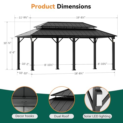 Luxury Outdoor Garden Gazebo Canopy