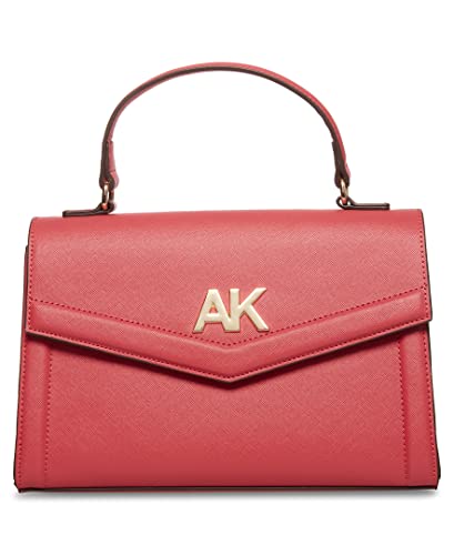 Anne Klein womens Anne Klein Flap Top handle satchel, Begonia, One Size US