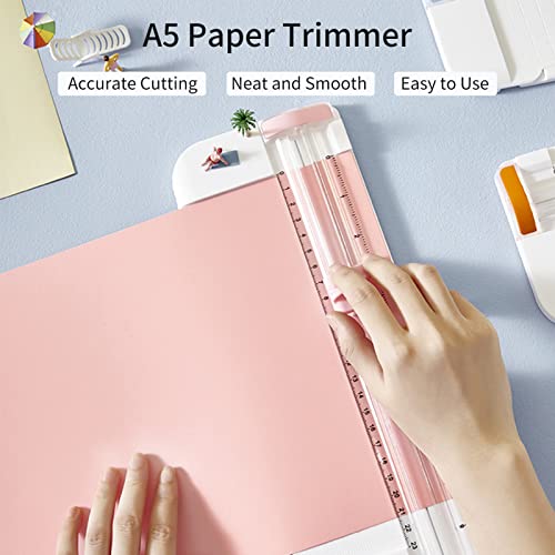 Mini A5 Paper Trimmer Cutter Máquina de corte de papel de mesa com cabeça de corte de segurança Régu