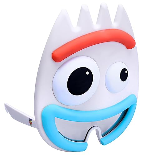 Sun-Staches Officially Forky Sunglasses | Disney Toy Story 4 Novelty Costume Shades | UV400 | One Size Fits Most Big Kids