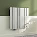 Produktbild Meykoers Heizkörper Flach 630x620mm Heizung Horizontal für Badezimmer Wohnraum Seitenanschluss Einlagig 450 Watt Weiß Paneelheizkörper Radiator