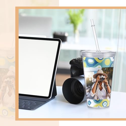 Maxcheck 4 Pack Custom Photo Tumblers with Straw Lid, Personalized Cups by Maxcheck - Used condition - Image 6
