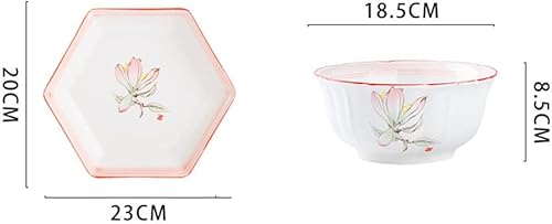 Miniatura 2 de ZHUHW - Juego de vajilla combinada cuencos de sopa y platos de cerámica para el hogar