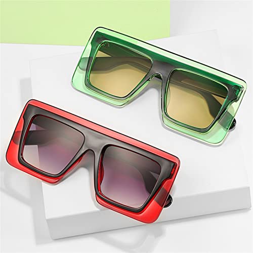Square Fashion Men and Women Sunglasses Outdoor Holiday Beach Decoration (Color : G, Size : Medium)2