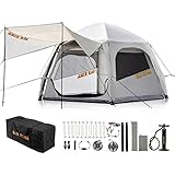 Inflatable Air Tent Clamping Tent for 3-4 People Oxford Fabric Air Tent with Waterproof and SGF 50+