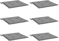 Vista 19 de Cojines para sillas de jardín, 2 unidades, color rojo, 19.7 x 19.7 x 1.2 pulgadas, cojines de tela Oxford para Sillas de Comedor para sillas