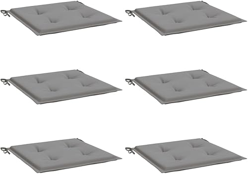 Vista 20 de Cojines para sillas de jardín, 6 unidades, color crema, 19.7 x 19.7 x 1.2 pulgadas, cojines de tela Oxford para Sillas de Comedor para sillas