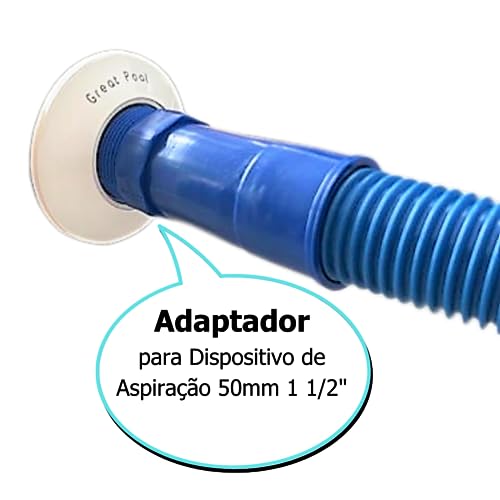 Kit Ponteira + Adaptador Para Mangueira 38mm Para Piscinas