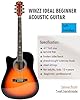 Winzz 4/4 Electro Acoustic Guitar, Left-Handed Western Guitar Set, Adult Beginners, Acoustic Guitar 41 Inch with 4-Band Equaliser (Dreadnought,Glossy Sunburst) #2