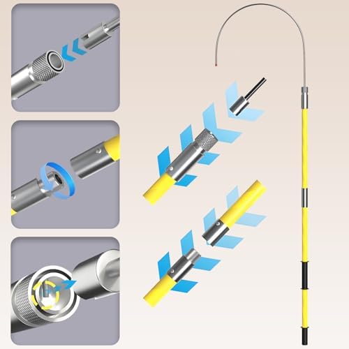 Electrical Life Hook Rescue Pole - Non-Conductive Safety Stick for Emergency Care, Body Pull Tool & Defense, Green - Essential Life-Saving Equipment