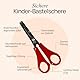 Kinderschere 5 Stück | Schere mit integrierter 5 cm Lineal | Bastelschere 11 cm ideal für Kinderhände | Sicherheit durch abgerundete Spitze | 1. Klasse Schulschere