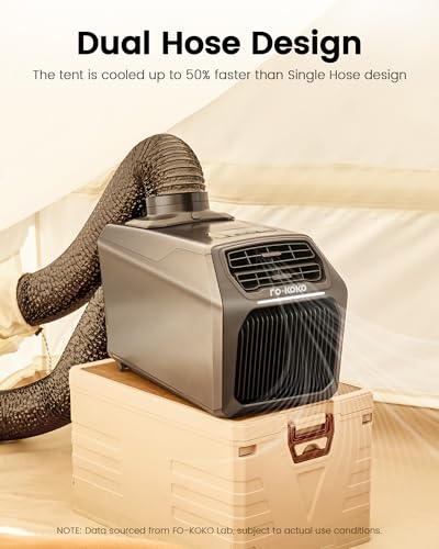 FO-KOKO Dual Hose 6800 BTU AC