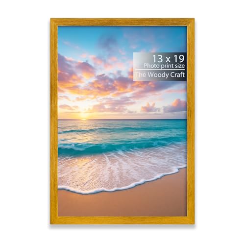 Image of 13x19 Photo Frame | Orange Photo Frame For Wall Bringing Bold Warmth | Wall Photo Frames For Home Decoration | Wooden Frame With Sleek Touch | Birthday Photo Frames With Stylish Appeal