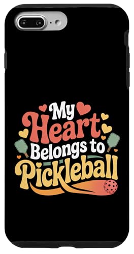 My Heart Belongs To Pickleball �p�h���v���[���[ |- �X�}�z�P�[�X iPhone 7 Plus/8 Plus �p