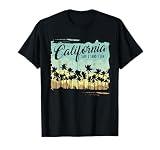 California - Surfing Beach Summer Vintage Retro Surf Gift T-Shirt