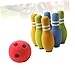 Toddmomy 7pcs Bowling Play Mini Indoor Sports Bowling Game for Toddlers for Home and Kindergarten Includes Bottles and Random Color