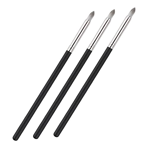 SAFIGLE 3Pcs Outdoor Concealer Brush Flat Cosmetic Applicator for Loose Powder Concealer Soft Makeup Brushes for Application Easy Blending for Fashion Lovers
