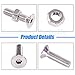 Glarks 510Pcs Metric M3 M4 M5 304 Stainless Steel Flat Head Countersunk Socket Cap Bolts Screws Nuts Assortment Kit, Allen Hex Drive