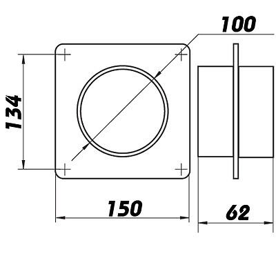 Mauerkasten RF 100 braun