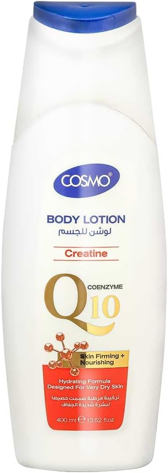 Cosmo Skin Care Coenzyme Q10 Creatine Body Lotion 400ml, Firming & Hydrating, Moisturizer For Dry Skin, Nourishing, Elasticity Boosting, Fast Absorbing, Light Weight, Non Greasy, All Skin Types-image-43