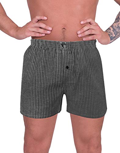 LUFT Mens Cool Candy Stripes Soft Elastic Waist Pull On Underwear Boxer Shorts