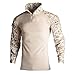 Costume tactique Uniforme militaire Costumes Camouflage Chemises de chasse Pantalons Airsoft Paintball Ensembles de vêtements avec 4 PadsPlus 8XL - Chemise numérique du désert, 5XL (100-110kg)