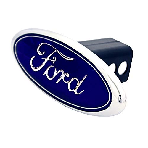 Bully CR-211 Chrome Plated Metal Universal Fit Truck Ford Logo Hitch Cover Fits 1.25" and 2" Hitch Receivers for Trucks from Chevy (Chevrolet), Ford, Toyota, GMC, Dodge RAM, Jeep