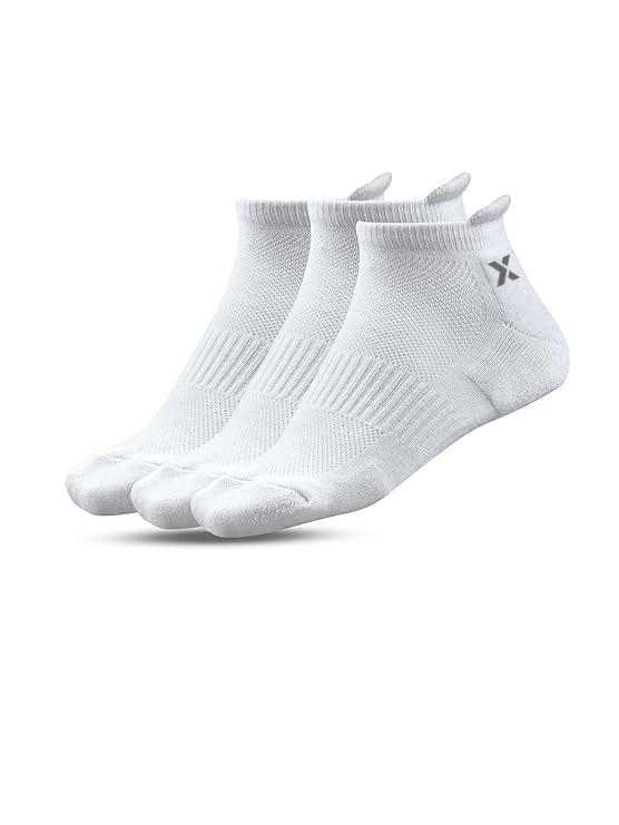 Image of Men's Low Cut Ankle Socks Pack | Bamboo Cushioned Sports Socks for Gym, Running, Walking