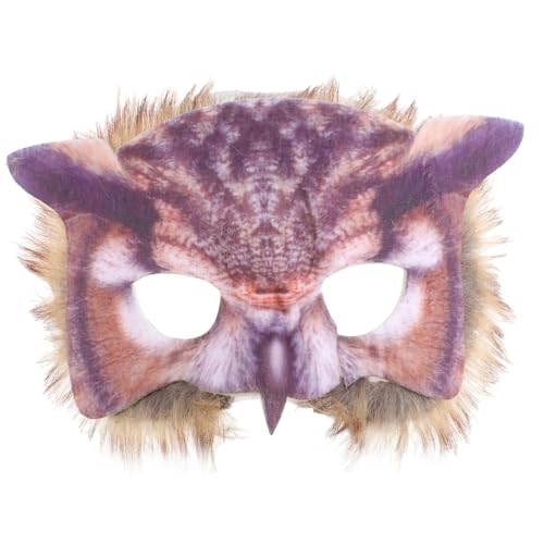 OATIPHO Unique Owl Design Half-face Animal Mask Cosplay Mask for Adults Halloween Party Costumes
