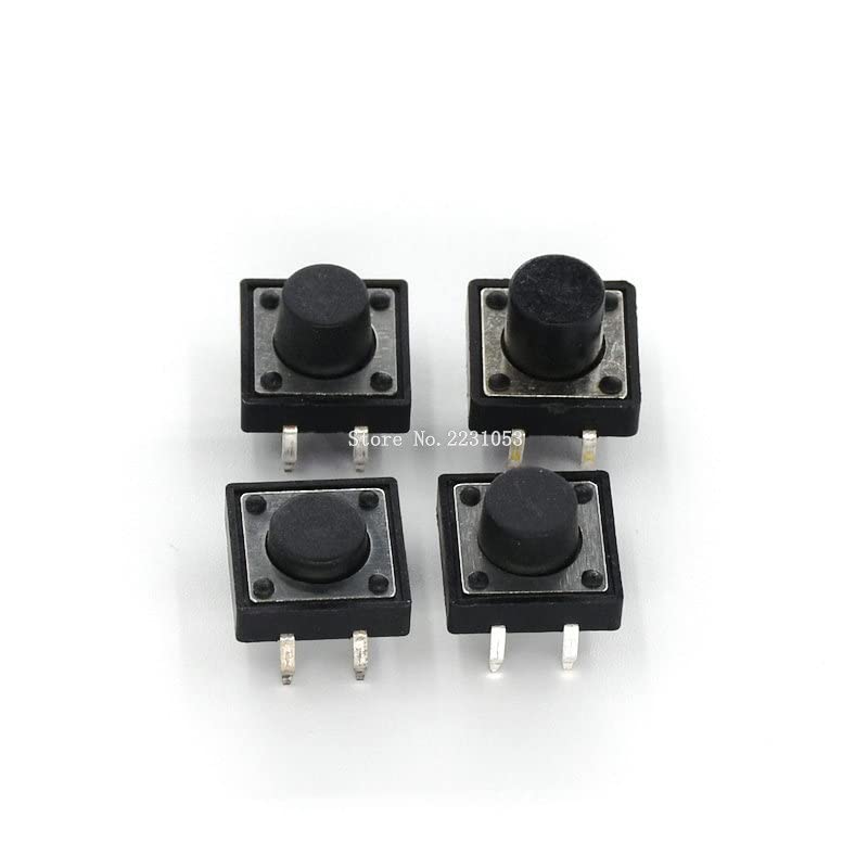 Micro switch tact push button 12x12mm bouton poussoir réinitialisation auto