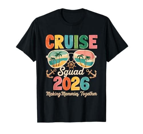 Cruise Squad 2026 Familiengruppe Matching Summer Vacation T-Shirt