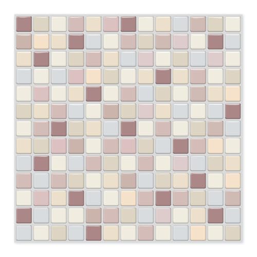 MORCART�u�D�����~���N�e�B�[�F�v�^�C���V�[�� �h�� �ϔM �L�b�`�� ���ʏ� �g�C�� DIY �Ƌ��A�C�e���̑��� ���U�C�N�^�C���V�[�g �ǎ��V�[�� 3D �����C�N�V�[�g (25x25cm, 4��)