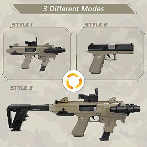 Spielzeug Pistole Kinder, Toy Gun mit Zubehörsets, Aufgerüstete Kinder Pistole Spielzeug mit 30 Weicher Schaumstoffkopf, Toy Guns für ab 14+ Jahren (Upgrade)