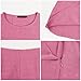 ROYLAMP Women's Summer 2 Piece Outfits Round Neck Crop Basic Top Cropped Wide Leg Pants Set Beach Jumpsuits Pink Swiss Dot XS