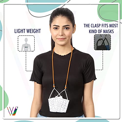 Image of Unisex Spec Holder Hook & Loop Anit Slip Eyewear Lanyard Fabric Strap Chain