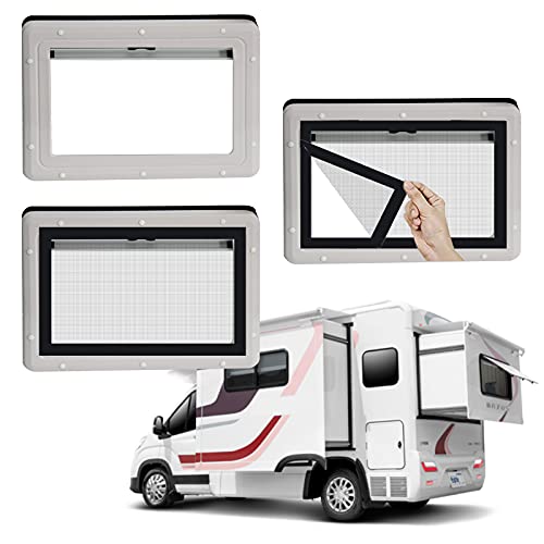 Window Screen with Black Upgraded Hook and Loop Adhesive Edging Frame Free Cutting DIY Max 20 feet Perimeter 47x73 to 42x78 inch Black Mesh Window Screens Replacement - Image 5