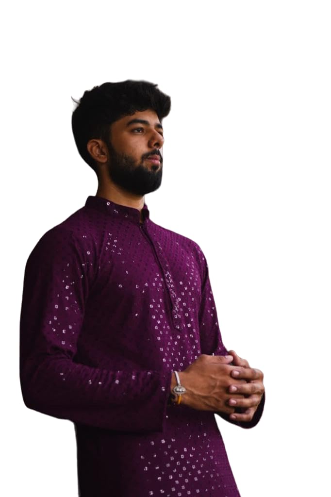 LookMark Men's Rayon Regular Fit Casual Kurta