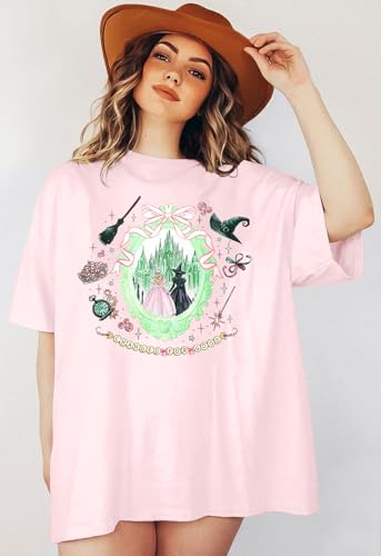 Oversized Witch Shirts Women Changed for Good Shirt Princess Bow T-Shirt Musical Movie Shirt Magical Kingdom Tops4