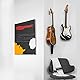 NUOSIYA Gitarre Wandhalterung für Wand, 2 Stück Gitarrenhalter für Bass, E-gitarre, Banjo Universal Holz Gitarrenständer, Klassische Akustikgitarre Haken Gitarrenwandhalter Gitarrenzubehör
