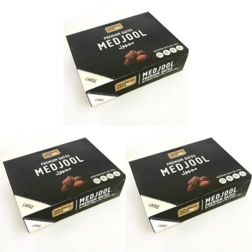 Image of Saudi Dates Nutshellz Premium Medjool Dates, 500 gram, Fresh (Pack of 3)