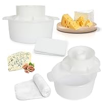 Käsefigur 1,2 Liter - 2 Stück - Kolbenform und Baumwollgaze - Käsekörbchen - Käsebügelset