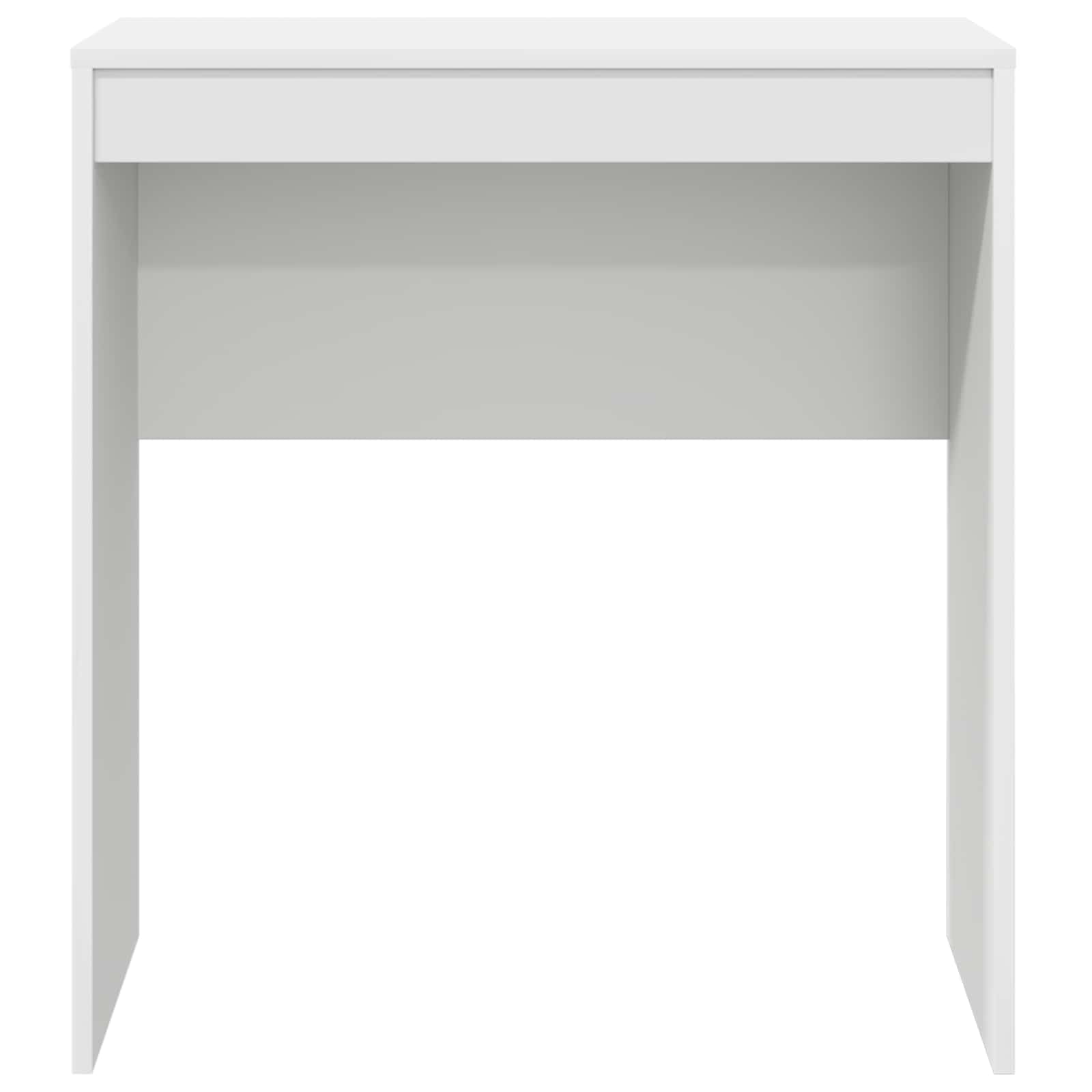 Scrivania compatta bianca 70 x 40 x 76 cm per ufficio e studio